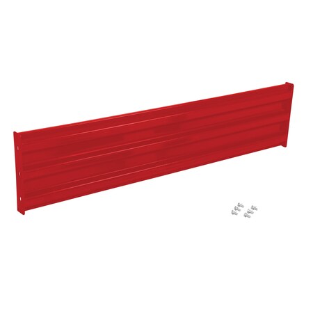 Vestil Bolt-On Style Guard Rail 6 Ft Red GR-F3R-BO-6-RD